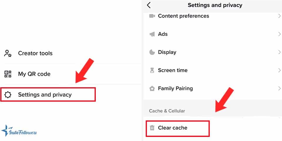 clear cache on TikTok