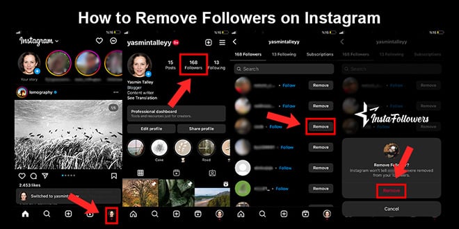 how to remove followers on instagram