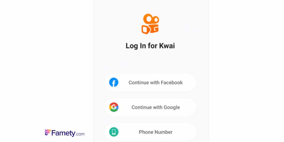 sign up to Kwai