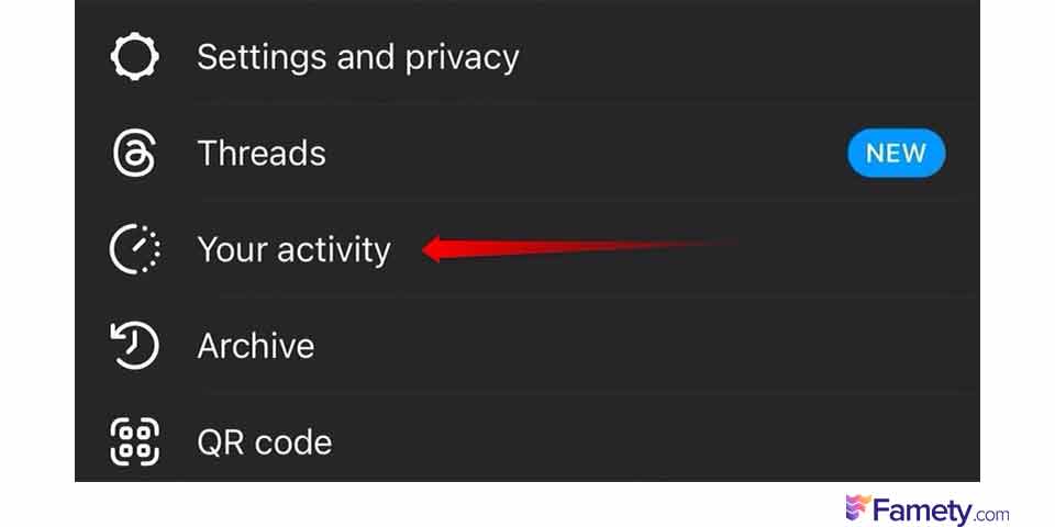 check your Instagram activity