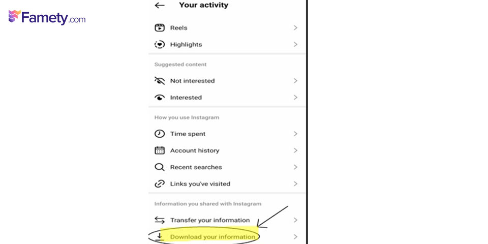 download your instagram activity