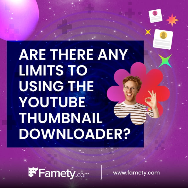 are there any limits to using the youtube thumbnail downloader