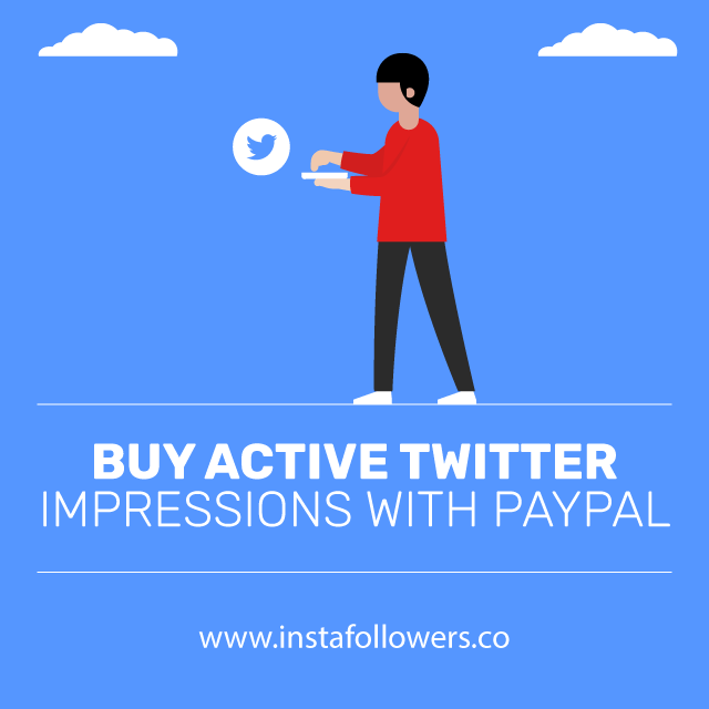 Buy Active Twitter Impressions With PayPal