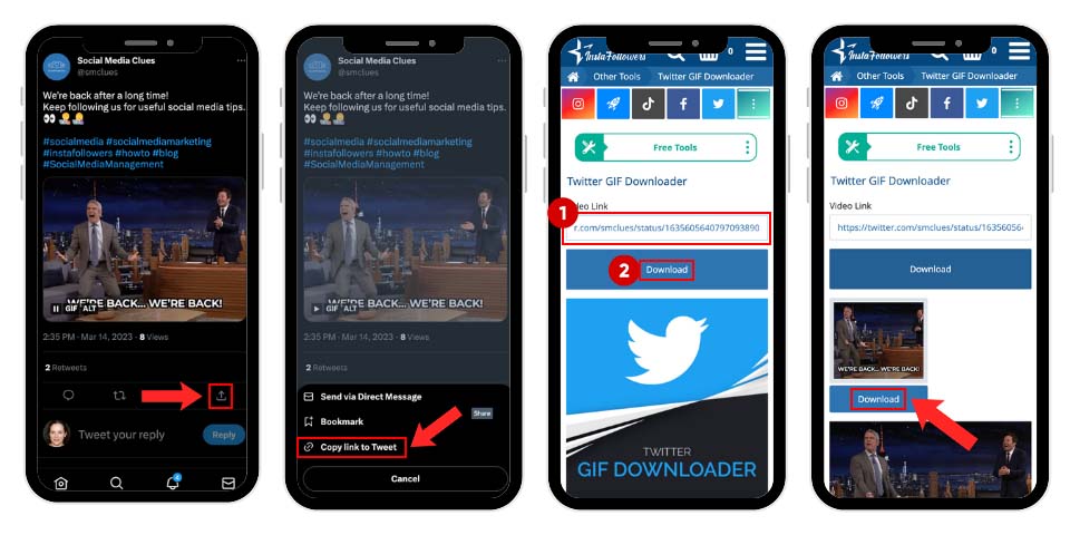 how to use twitter gif downloader